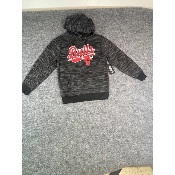 NBA Chicago Bulls youth size medium hoodie black and grey NWT - Picture 11 of 11